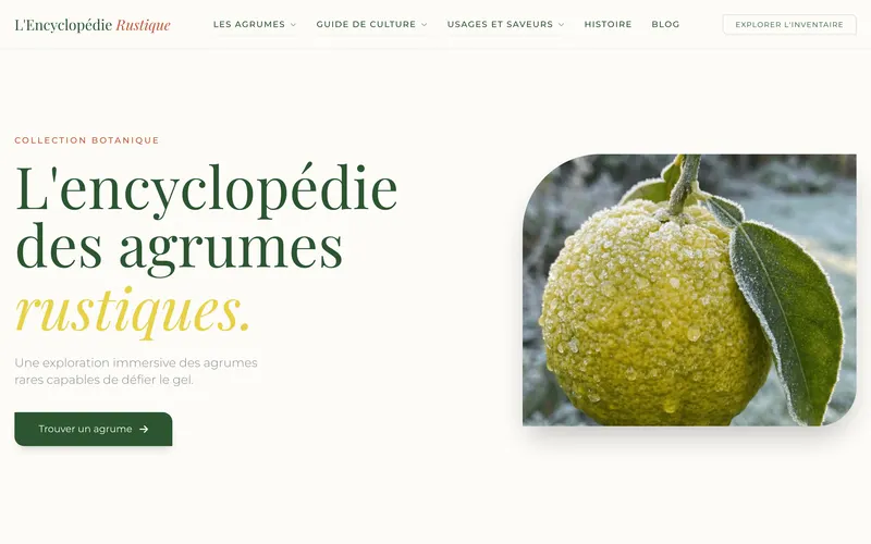 Les Agrumes Rustiques — Accueil