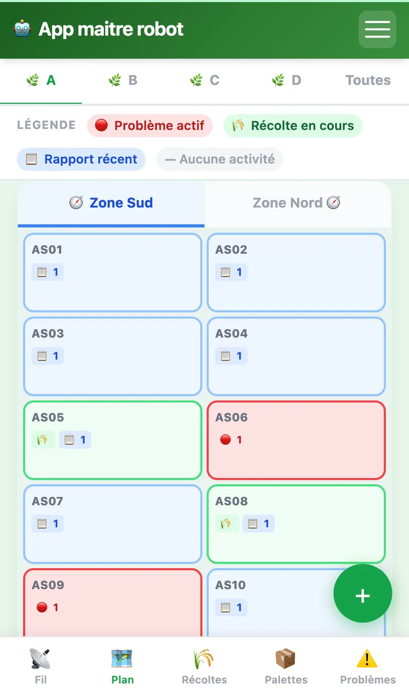 Maître Robot — Plan serres