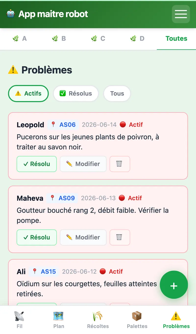 Problèmes