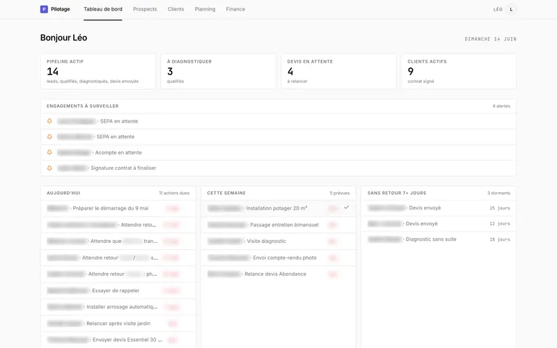 Home Farmer — CRM admin